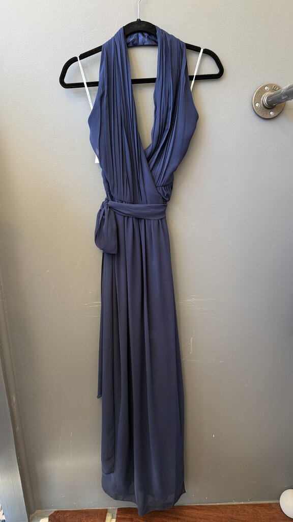 Chiffon Halter Maxi Gown Dress