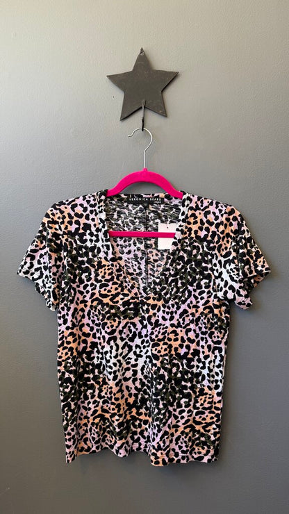 Leopard Vneck TShirt