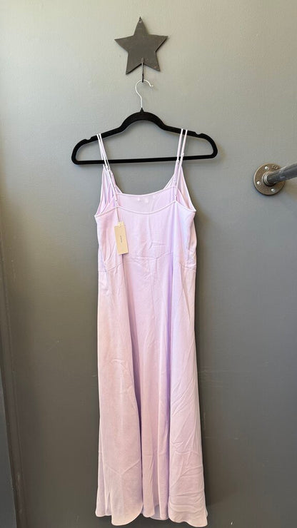 Double Layer Slip Midi Dress