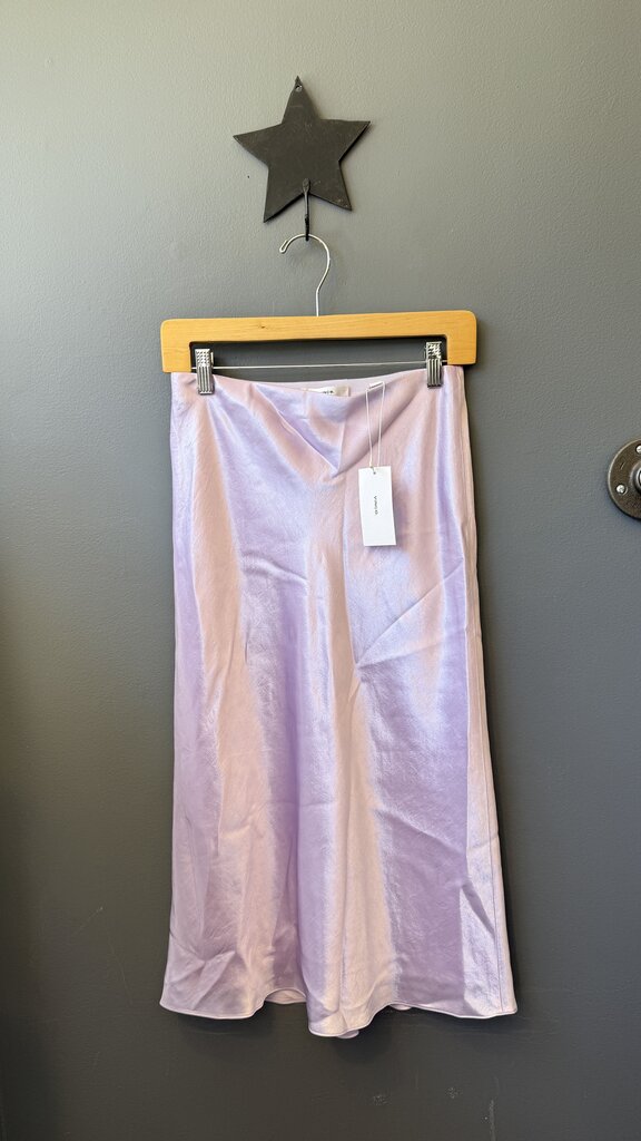 Satin Slip Midi Skirt
