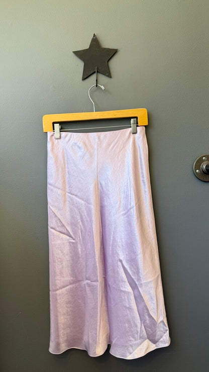 Satin Slip Midi Skirt