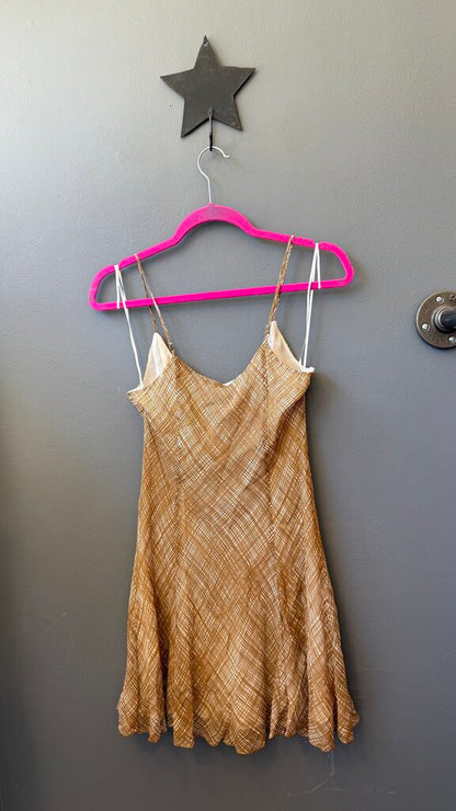 Silk Blend Flippy Mini Dress