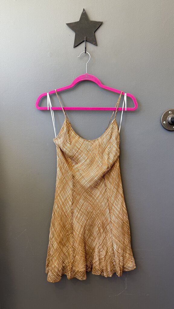 Silk Blend Flippy Mini Dress