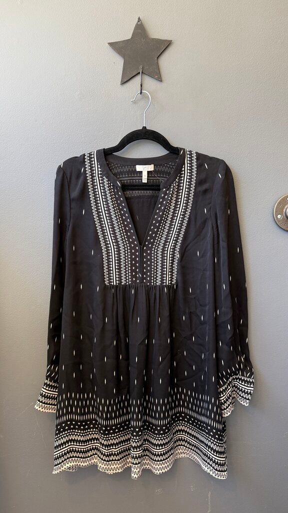 Silk Popover Longsleeve Dress
