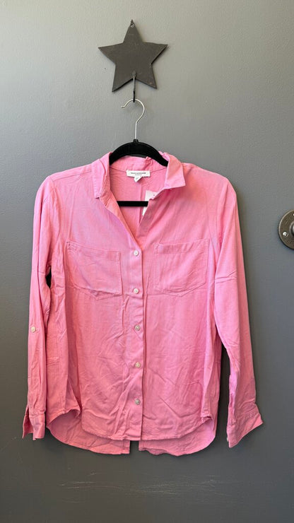 Pocket Split Back Button Up Shirt