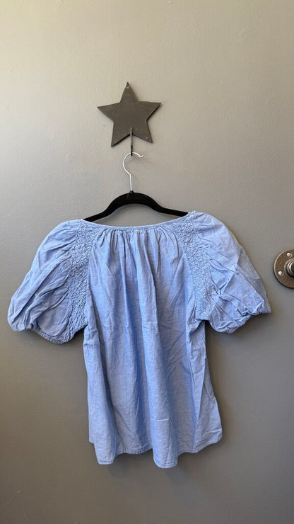 Cotton Pintuck Detail Top