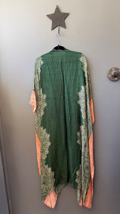 Print Kimono Poncho