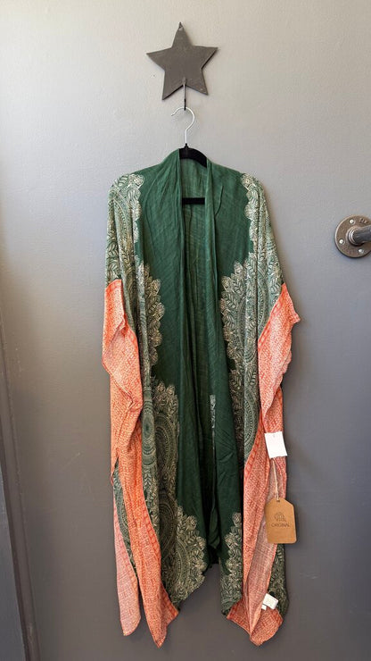 Print Kimono Poncho