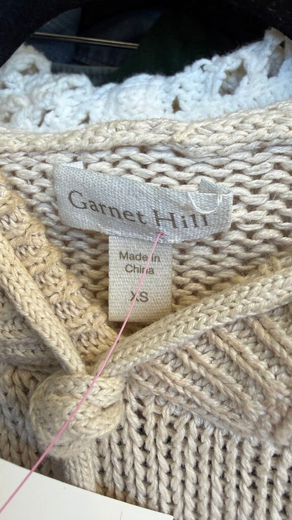 Linen Cotton Stripe Hoodie Sweater