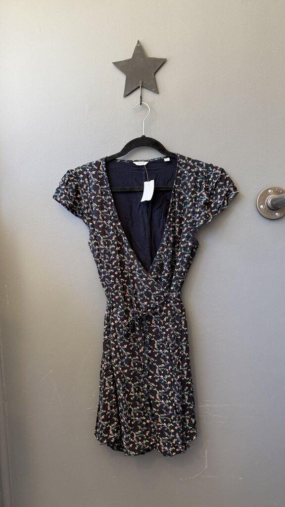 Floral Wrap Mini Dress