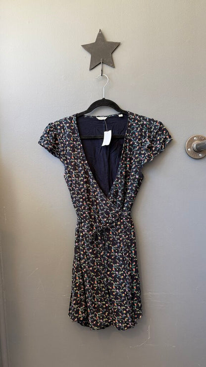 Floral Wrap Mini Dress
