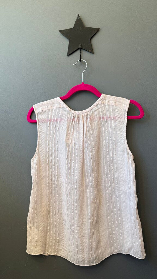 Silk Textured Tank Blouse