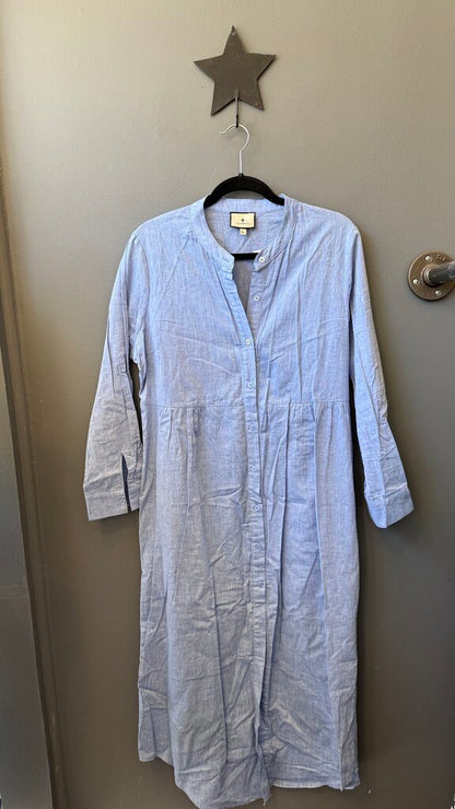 Chambray Midi Shirtdress