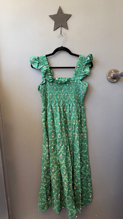 Smocked Midi Dress
