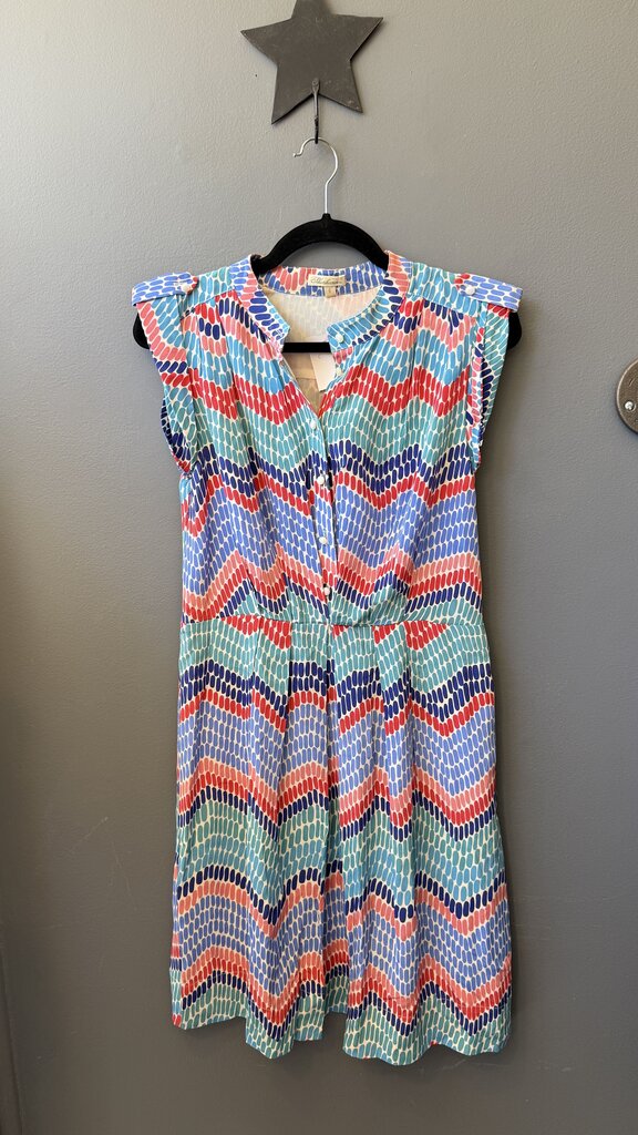 Silk Oval Print Dress