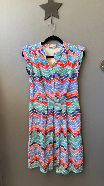Silk Oval Print Dress