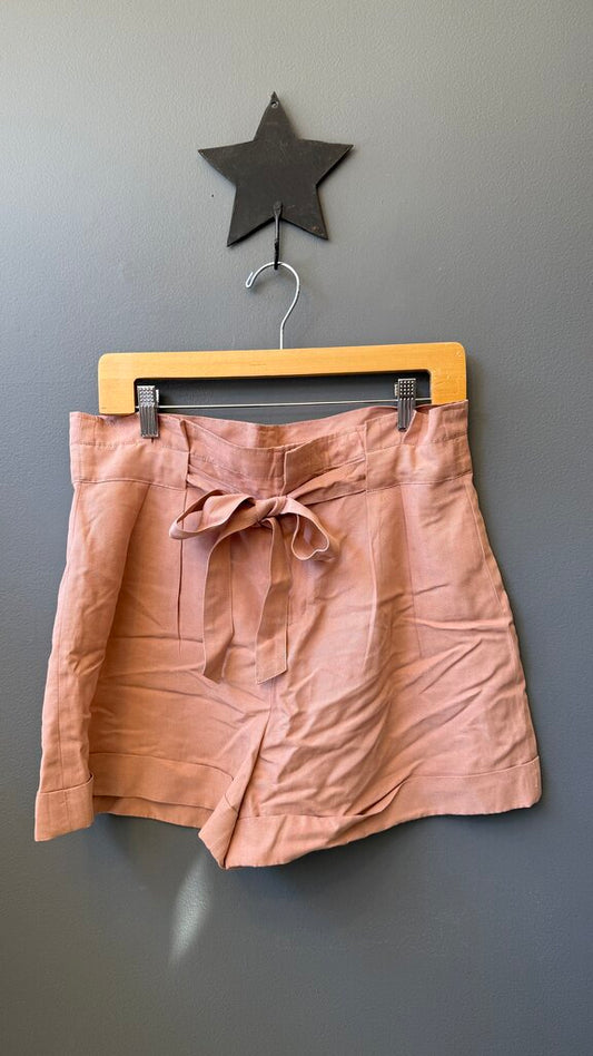 High Rise Tie Waist Shorts
