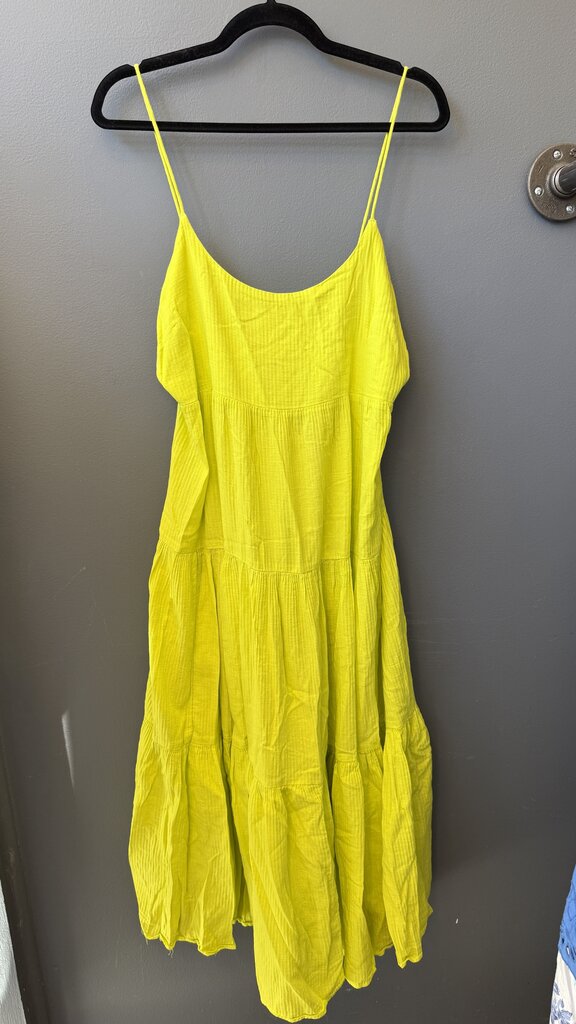 Neon Tie Back Midi Dress