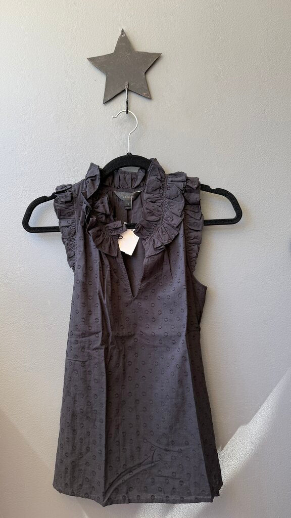 Polka Dot Ruffle Top