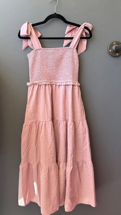 Tiered Smocked Midi Dress