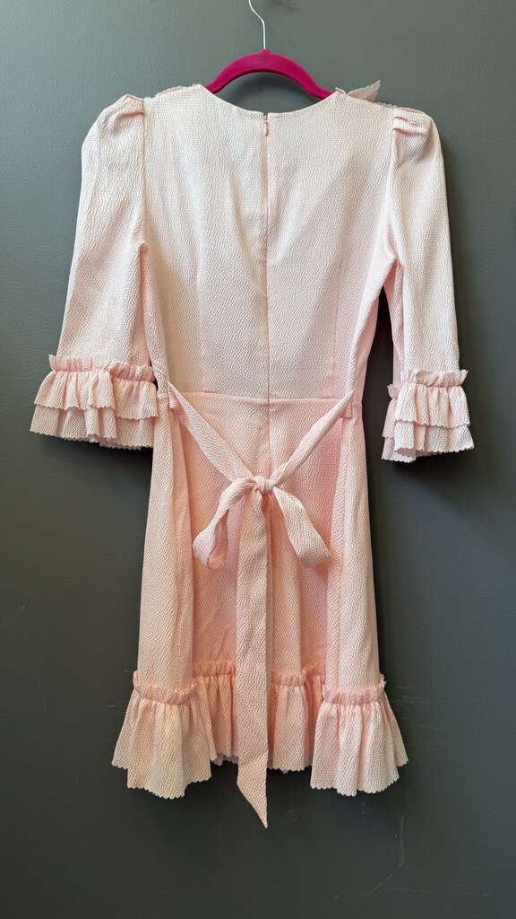 Silk Ruffle Mini Dress