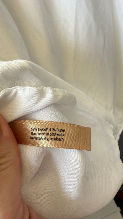 Oversized Satin Popover Blouse