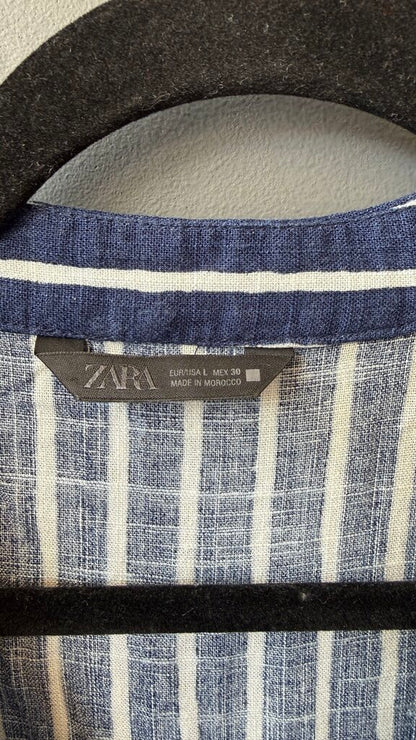 Linen Blend Stripe Top