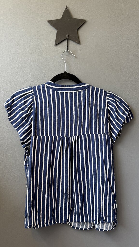 Linen Blend Stripe Top