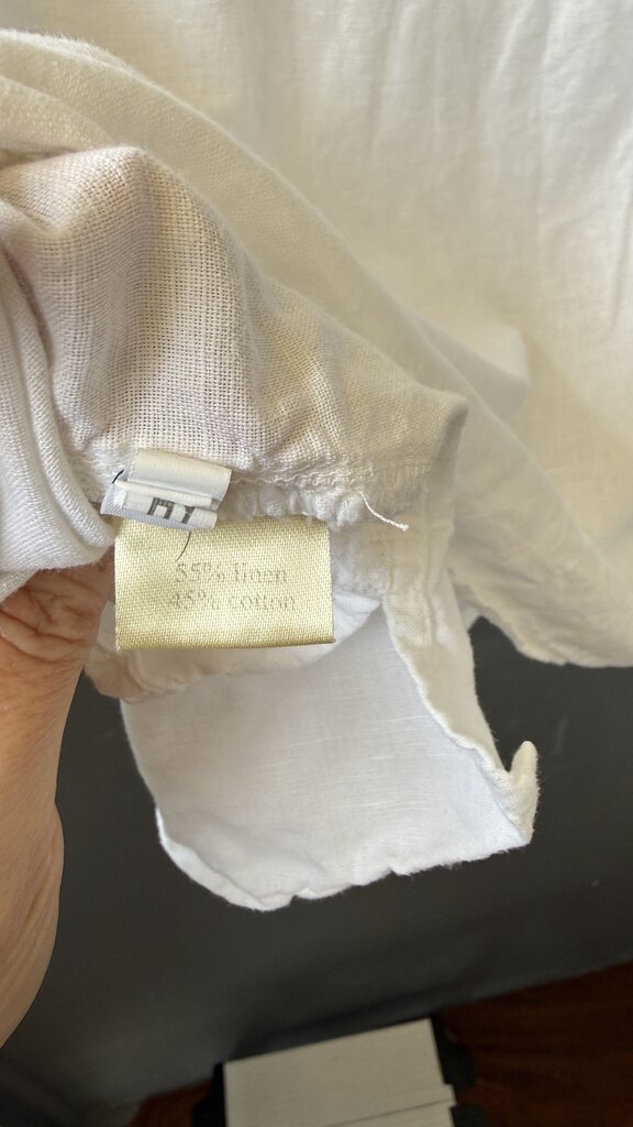 Linen Cotton Lace Sleeve Top