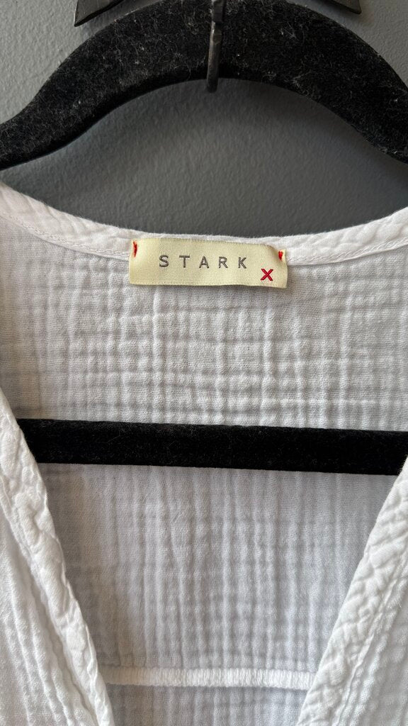 Cotton Gauze Deep Vneck Top