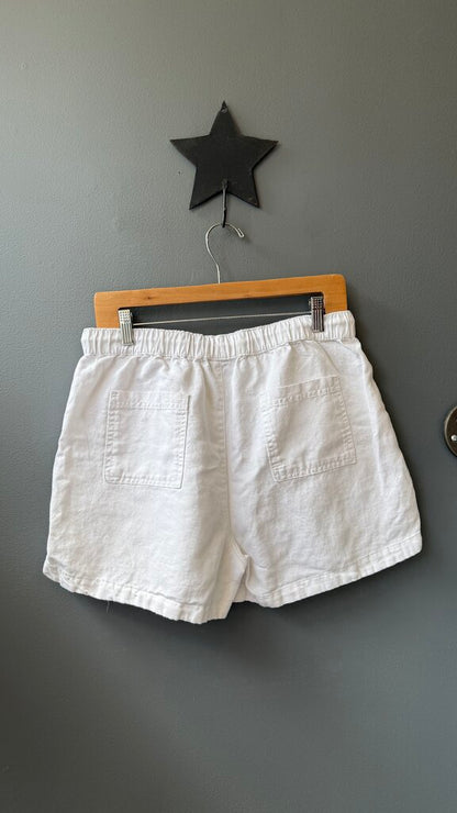 Cotton Linen Drawstring Shorts