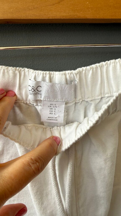 Cotton Linen Drawstring Shorts
