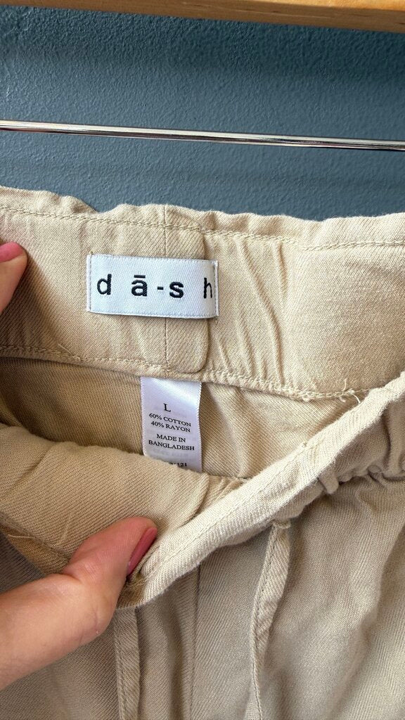 Cotton Blend Drawstring Shorts