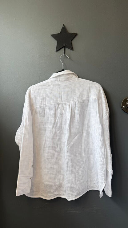 La Mer Cotton Gauze Button Up Shirt