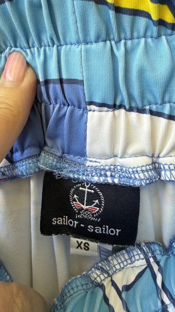 Wide Leg Sailor Flag Pants