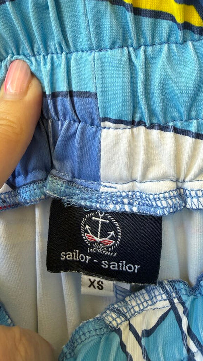 Wide Leg Sailor Flag Pants