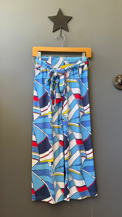 Wide Leg Sailor Flag Pants