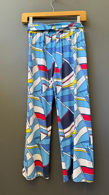 Wide Leg Sailor Flag Pants