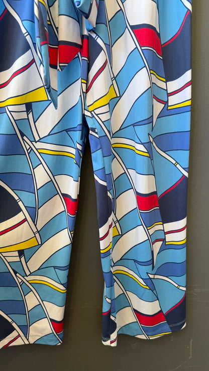 Wide Leg Sailor Flag Pants