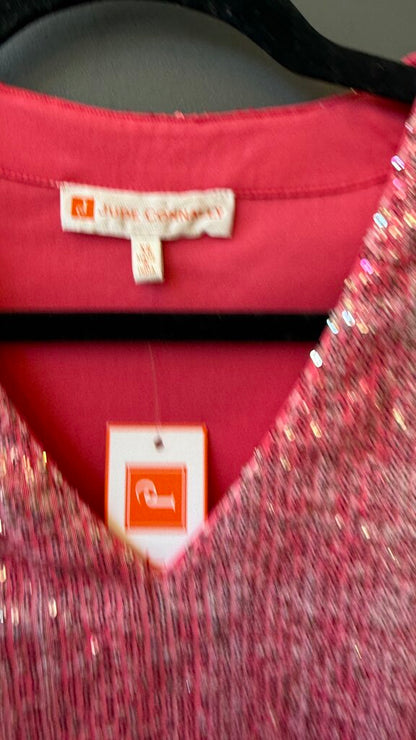 Sequin Vneck Top