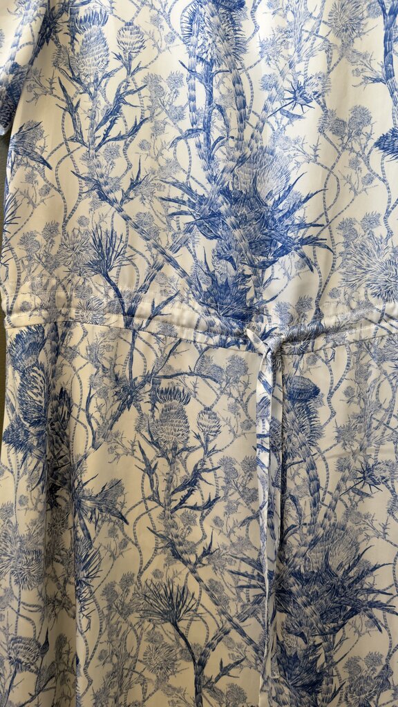 Toile Drawstring Midi Dress