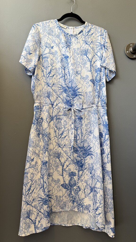 Toile Drawstring Midi Dress