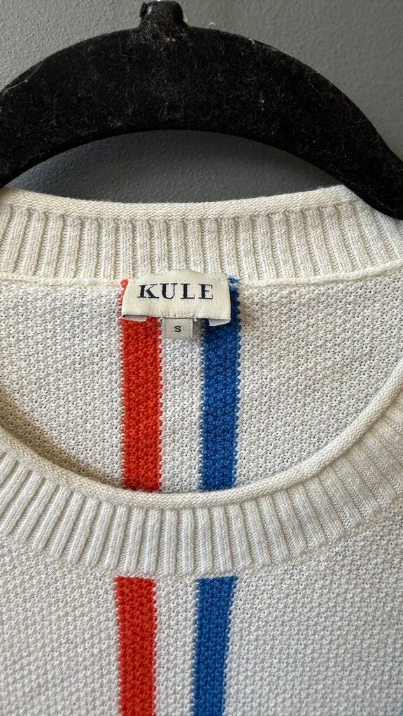 Multi Stripe Waffle Pullover