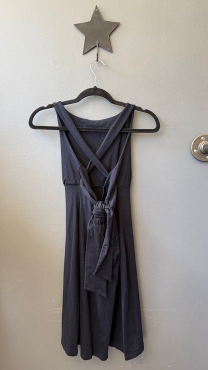Cross Tie Back Ponte Dress