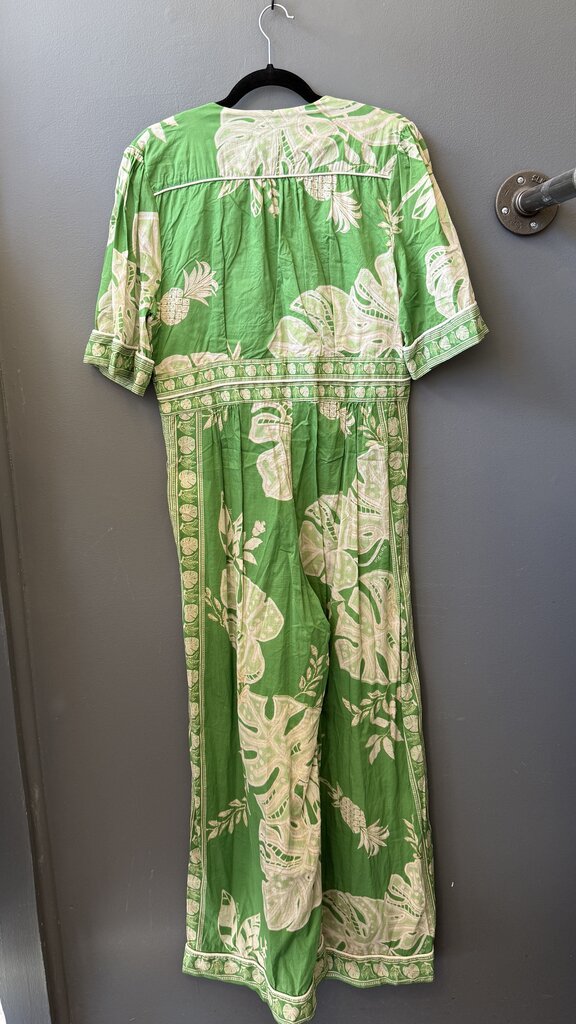 Monstera Leaf Wide Leg Jumpsuit