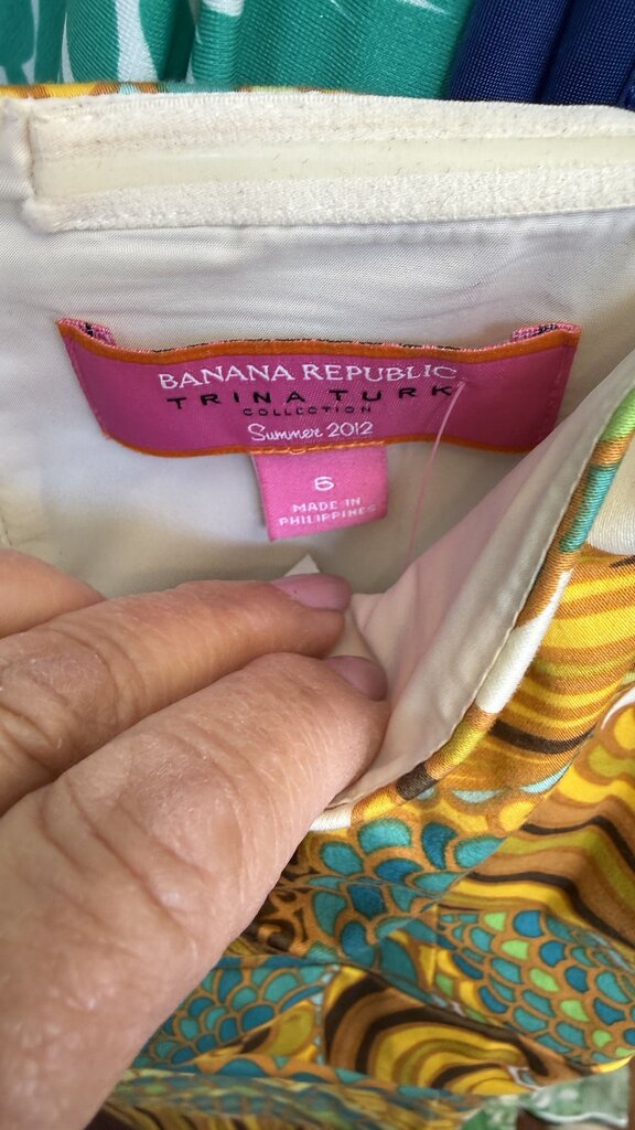 Print Strapless Dress