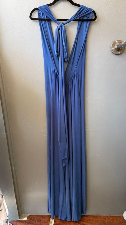 Halter Wrap Multi Way Jersey Dress