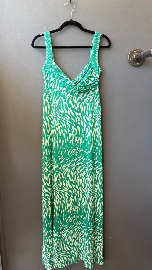 Jersey Print Maxi Dress