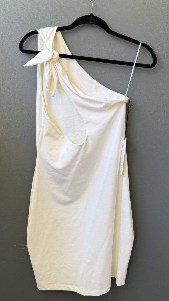 One Shoulder Tie Sheath Dress