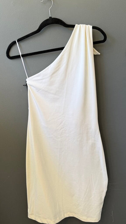 One Shoulder Tie Sheath Dress